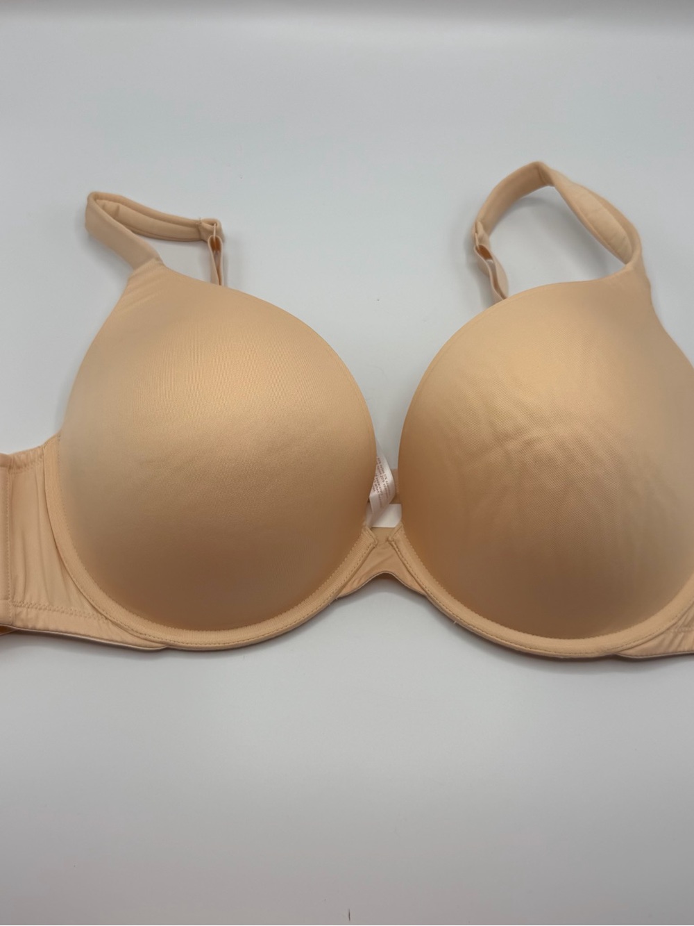 Cacique Lane Bryant Boost Plunge Bra 46B Nude Beige Underwire Padded NWOT